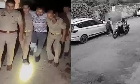 பள்ளி மாணவியிடம் பாலியல் சீண்டலில் ஈடுபட்ட இளைஞர்; சுட்டு பிடித்த போலீசார்