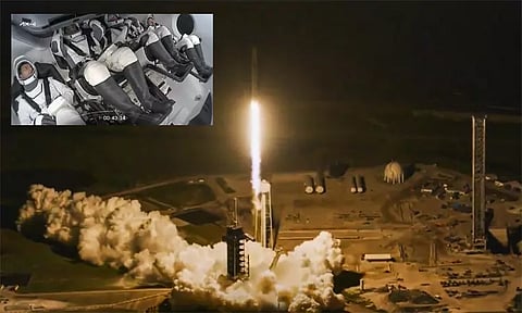 விண்வெளியை நோக்கி பயணம்: "ஜெய்ஹிந்த்.. ஜெய்பாரத்.." என்று முழங்கிய சுபான்ஷு சுக்லா