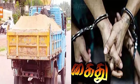 பழவூரில் 4 யூனிட் மணல், 2 லாரி, ஜேசிபி பறிமுதல்: 3 பேர் கைது