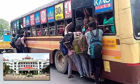 சாகசத்திற்காக மாணவர்கள் படிகளில் தொங்கினால் நடவடிக்கை - ஐகோர்ட்டு அதிரடி