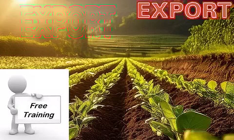 விவசாயிகளுக்கான ஏற்றுமதி நடைமுறைகள் குறித்த மூன்று நாள் இலவச பயிற்சி