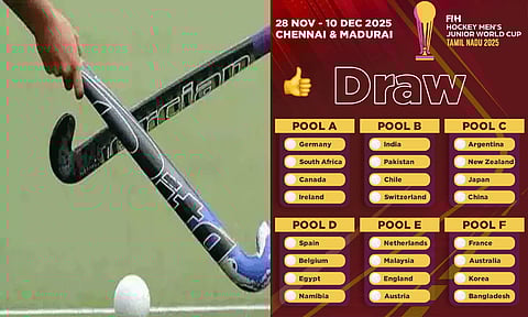 தமிழகத்தில் ஜூனியர் உலகக்கோப்பை ஹாக்கி தொடர்: குரூப் வாரியாக இடம்பெற்றுள்ள அணிகள் விபரம்