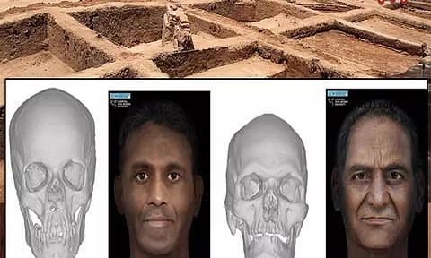 மண்டை ஓடுகளை வைத்து, 2500 ஆண்டுகளுக்கு முன் வாழ்ந்த தமிழர் முகங்கள் வடிவமைப்பு