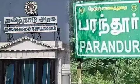 பரந்தூர் விமான நிலைய திட்டம்; நிலங்களுக்கு விலை நிர்ணயம் செய்து அரசாணை வெளியீடு