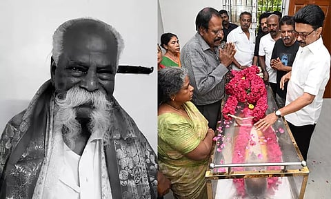 மூத்த தமிழறிஞர் வா.மு. சேதுராமன் உடலுக்கு காவல்துறை மரியாதையுடன் இறுதி அஞ்சலி: முதல்-அமைச்சர் உத்தரவு