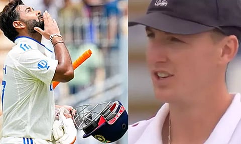 கவனத்தை சீர்குலைக்கும் நோக்கில் சீண்டிய புரூக்.. தரமான பதிலடி கொடுத்த ரிஷப் பண்ட்