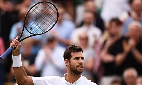 விம்பிள்டன் டென்னிஸ்: கரேன் கச்சனோவ் காலிறுதிக்கு முன்னேற்றம்