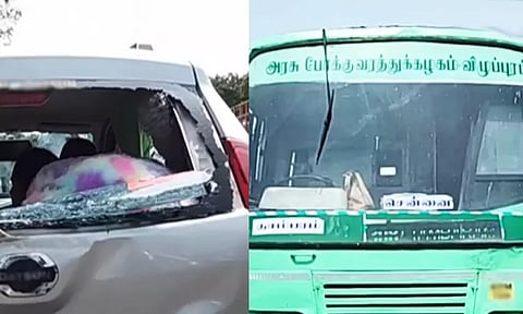 தாம்பரம் அருகே 3 வாகனங்கள் ஒன்றன்மீது ஒன்று மோதல்