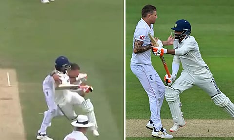 ரன் ஓடும்போது கழுத்தை பிடித்து இழுத்த பிரைடன் கார்ஸ்.. கோபத்தில் ஜடேஜா செய்த செயல்.. வீடியோ வைரல்