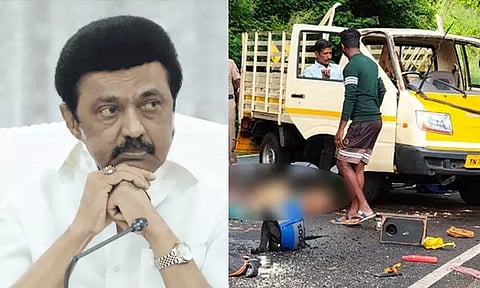 ஆனைமலை சாலை விபத்தில் உயிரிழந்தவர்களின் குடும்பத்தினருக்கு தலா ரூ.3 லட்சம் நிதியுதவி