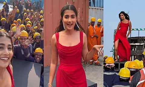 "கூலி" படத்தின் "மோனிகா" பாடல் படப்பிடிப்பு காட்சிகளை பகிர்ந்த பூஜா ஹெக்டே