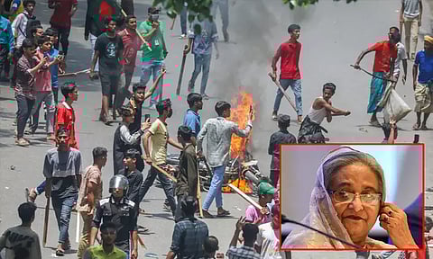 வங்காளதேசம்: ஷேக் ஹசீனா ஆதரவாளர்கள், போலீசார் இடையே மோதல்; 4 பேர் பலி