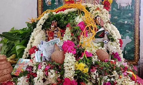 நீரேத்தான் நவநீத பெருமாள் கோவிலில் ஆண்டாள் திருக்கல்யாணம்