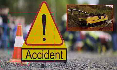 ரஷியாவில் சாலை விபத்து; 19 தொழிலாளர்கள் பலி