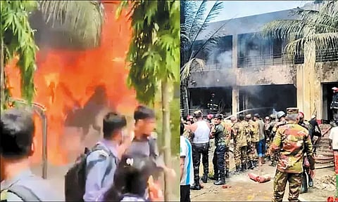 வங்காளதேசத்தில் போர் விமானம் விபத்து: பலி எண்ணிக்கை 27 ஆக அதிகரிப்பு