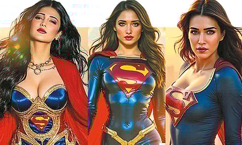 'சூப்பர் உமன்' இணையத்தில் சினிமா ரசிகர்கள் நடத்திய வித்தியாசமான அழகி போட்டி