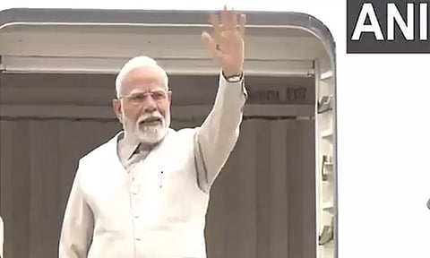 இங்கிலாந்து, மாலத்தீவுக்கு சுற்றுப்பயணம்: டெல்லியில் இருந்து புறப்பட்டார் பிரதமர் மோடி