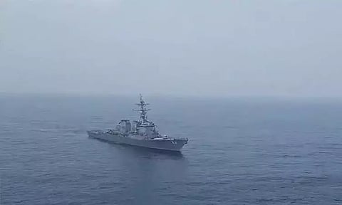 அமெரிக்க போர் கப்பல் அத்துமீறல்; எச்சரிக்கை விடுத்த ஈரான்