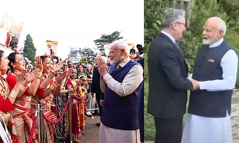 இங்கிலாந்து பிரதமர் கெய்ர் ஸ்டார்மருடன் மோடி சந்திப்பு