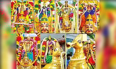 ஆடிப்பூர திருவிழா: ஆண்டாள் கோவிலில் விடிய விடிய நடைபெற்ற 5 கருடசேவை