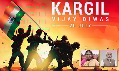 கார்கில் வெற்றி தினம்: போரில் இறந்த வீரர்களுக்கு ஜனாதிபதி, பிரதமர் அஞ்சலி