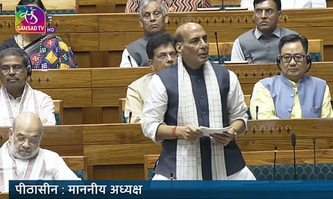 இந்திய மகளிரின் சிந்தூர் அழிக்கப்பட்டதற்கு பதிலடியாகவே ஆபரேசன் சிந்தூர்... மக்களவையில் ராஜ்நாத் சிங் பேச்சு