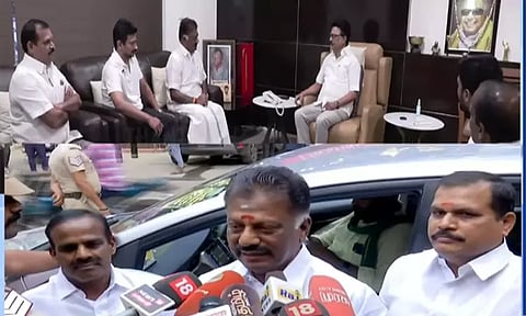 தேர்தல் நேரத்தில் எதுவும் நடக்கலாம் - முதல்வரை சந்தித்த பிறகு ஓ. பன்னீர்செல்வம் பேட்டி