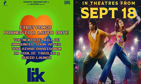 "கூலி" டிரெய்லர் வெளியாவதால் டீசர் தேதியை மாற்றிய "எல்ஐகே" படக்குழு