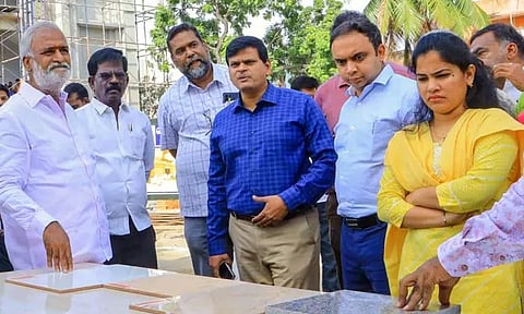 திரு.வி.க.நகர் மண்டலத்தில் ரூ.46.75 கோடி மதிப்பீட்டில் வளர்ச்சித் திட்டப்பணிகள் - அமைச்சர் சேகர்பாபு ஆய்வு