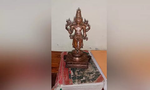 பழங்கால ஐம்பொன் விஷ்ணு சிலையை இலங்கைக்கு கடத்த முயற்சி: 2 பேர் கைது