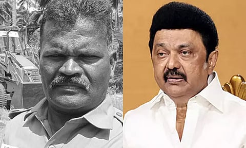 திருப்பூர் அருகே சிறப்பு எஸ்.ஐ. வெட்டிக் கொலை: ரூ.1 கோடி நிதியுதவி அறிவித்தார் மு.க.ஸ்டாலின்