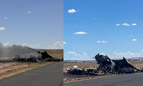 தரையிறங்க முயன்றபோது விமானம் விபத்து - 4 பேர் பலி