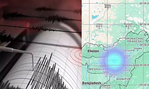 அசாமின் நாகோன் பகுதியில் திடீர் நிலநடுக்கம்