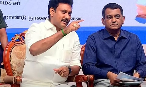 அதிமுக ஆட்சியில் 11ம் வகுப்பு மாணவர்களுக்கு பொதுத்தேர்வு திட்டம் அமலுக்கு வந்தது - அமைச்சர் அன்பில் மகேஷ்