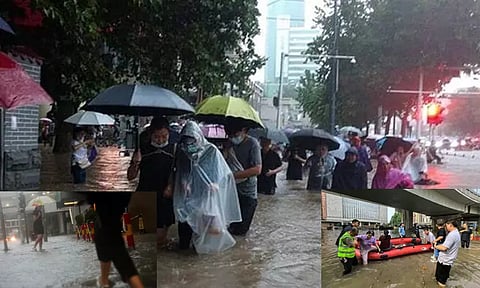 சீனாவில் கனமழை, வெள்ளம்; 10 பேர் பலி