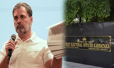 ராகுல்காந்திக்கு கர்நாடகா தேர்தல் ஆணையம் நோட்டீஸ்