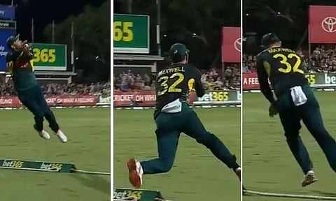 வெற்றிக்கு போராடிய ரிக்கல்டன்.. மெய்சிலிர்க்க வைத்த மேக்ஸ்வெல்லின் கேட்ச்... வீடியோ வைரல்