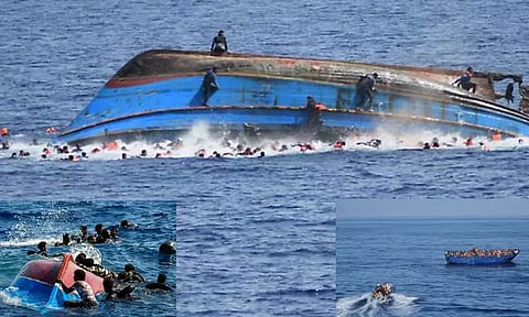 அகதிகள் படகு கடலில் கவிழ்ந்து விபத்து - 20 பேர் பலி