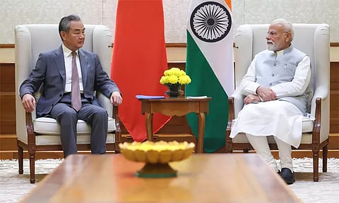 பிரதமர் மோடியுடன் சீன வெளியுறவுத்துறை மந்திரி சந்திப்பு