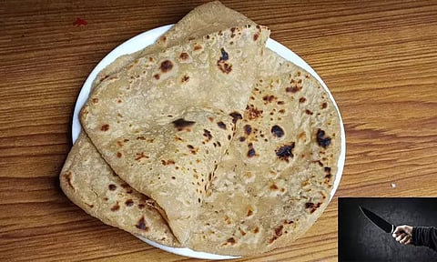 இரவு உணவுக்கு சப்பாத்தி கேட்ட கணவரை கத்தியால் குத்திய இளம்பெண் - அதிர்ச்சி சம்பவம்