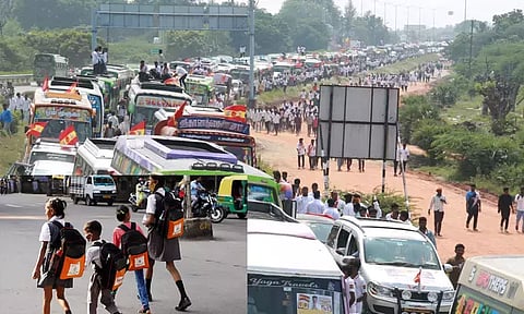 தவெக மாநாடு: பாரபத்தியை சுற்றியுள்ள 3 பள்ளிகளுக்கு அரை நாள் விடுமுறை