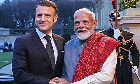 பிரான்ஸ் அதிபருடன் பிரதமர் மோடி தொலைபேசியில் கலந்துரையாடல்