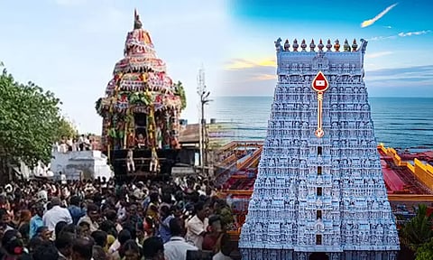 திருச்செந்தூர் முருகன் கோவிலில் ஆவணித்திருவிழா தேரோட்டம் - திரளான பக்தர்கள் பங்கேற்பு