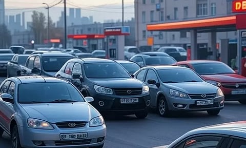 ரஷியாவில் பெட்ரோல்-டீசல் தட்டுப்பாடு; வாகன ஓட்டிகள் தவிப்பு