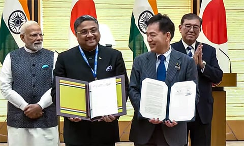 இந்தியா-ஜப்பான் இடையே முக்கிய ஒப்பந்தங்கள் கையெழுத்து