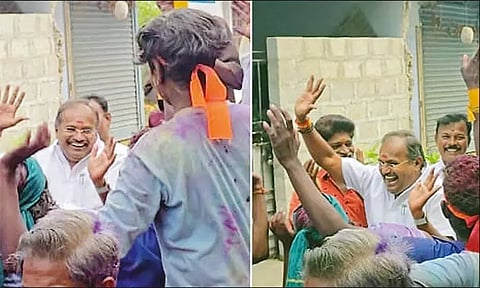 விநாயகர் சிலை ஊர்வலத்தில் நடனமாடிய பாமக எம்.எல்.ஏ. - வீடியோ