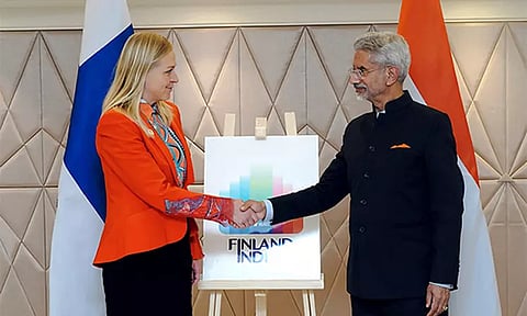 பின்லாந்து வெளியுறவுத்துறை மந்திரியுடன் ஜெய்சங்கர் பேச்சுவார்த்தை