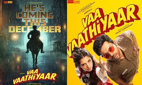 கார்த்தியின் “வா வாத்தியார்” படத்தின் ரிலீஸ் அறிவிப்பு