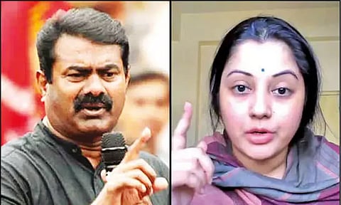 விஜயை சீமான் கடுமையாக விமர்சிப்பதற்கு இதுதான் காரணம் - நடிகை விஜயலட்சுமி பரபரப்பு பேட்டி