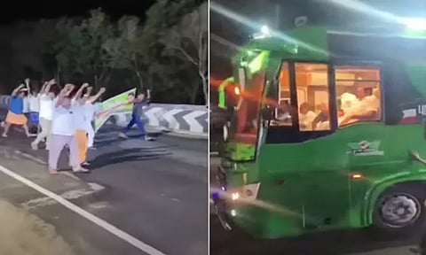 ‘ஒன்றிணைய வேண்டும்' என்ற கோஷத்துடன்.. எடப்பாடி பழனிசாமியின் பிரசார பேருந்தை முற்றுகையிட முயற்சி